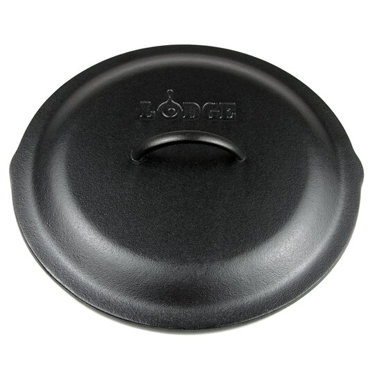 Lodge Size 12 Cast Iron USA Made Skillet Lid L12SC3 with Tabs 13 1/4" OD